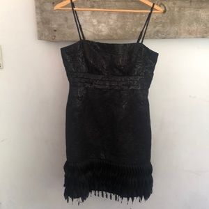 Brocade fringed LBD
